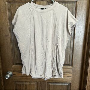 Mono B Light Beige Short Sleeve Top